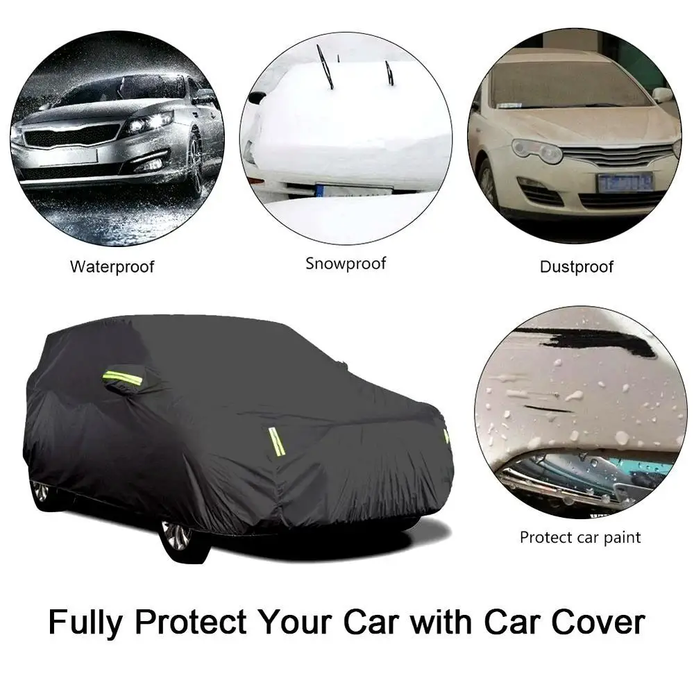 لكامل ل Volkswagen VW Tiguan L R Line 2017 ~ 2022 مقاوم للماء والغبار حماية خارجية ظلة أغطية السيارات