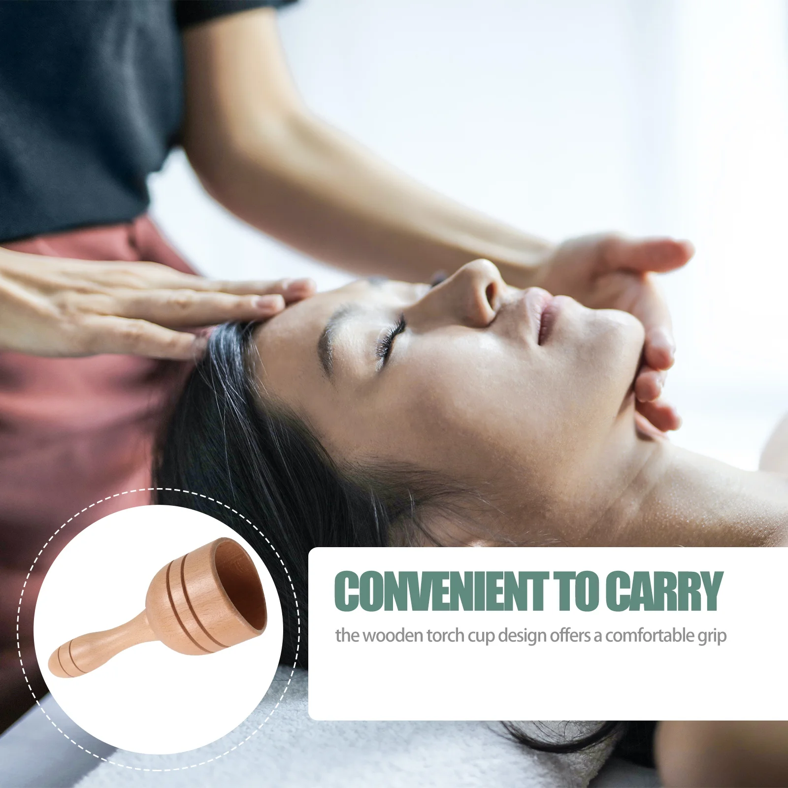 

Wooden Massage Cup For Guasha Cupping Therapy, Manual Scraping Tool For Face Body Neck Muscle Relief, Home Salon Use, Wood