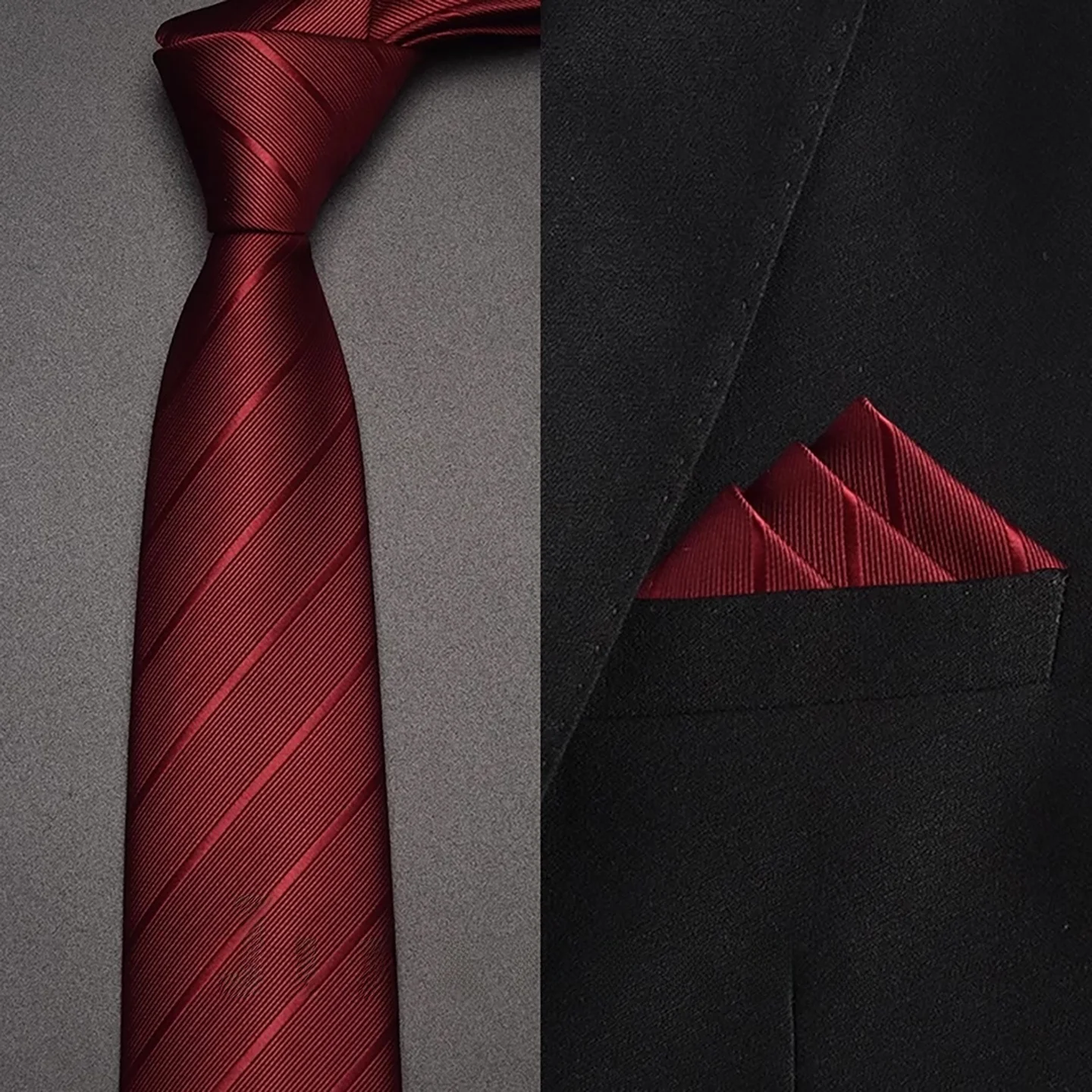 gravata-vermelha-masculina-com-ziper-para-noivos-estilo-formal-feita-a-mao-sem-necessidade-de-amarrar-acessorio-para-ce