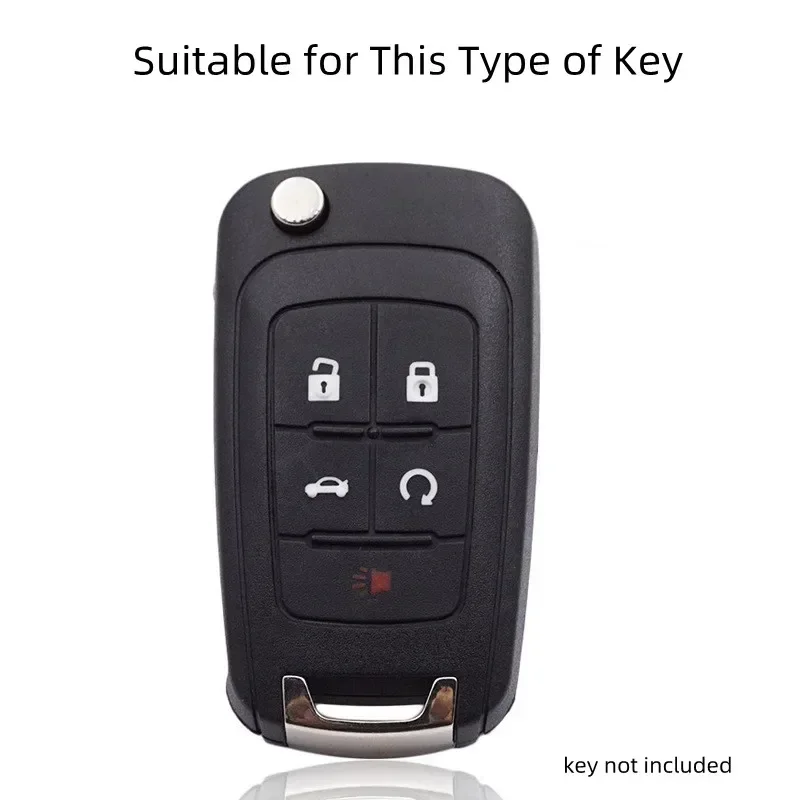 Car Flip Key Fob Case Key Cover per Chevrolet Equinox Volt Cruze Impala Camaro Garna Yakista AVEO Impala GMC Terrain Keychain