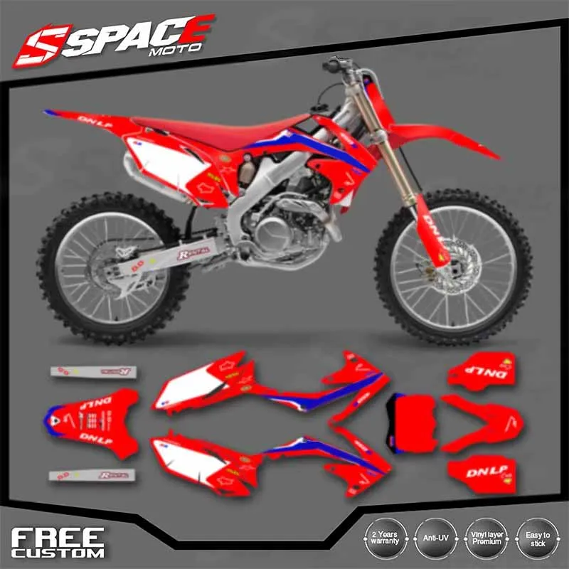 

SPACE Custom Motorcycle Graphics Background Decal for HONDA CRF250 2010 2011 2012 2013 CRF450 2009-2012 Decals Stickers Kits 07