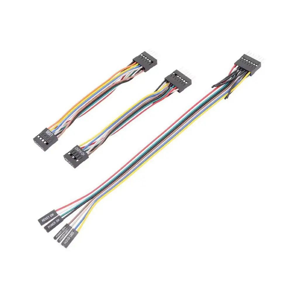 Nuevo cable adaptador de placa base de ordenador 8 pines 9 pines a 11 pines 13 pines cable de conexión de interruptor de Audio usb para línea de chasis Lenovo