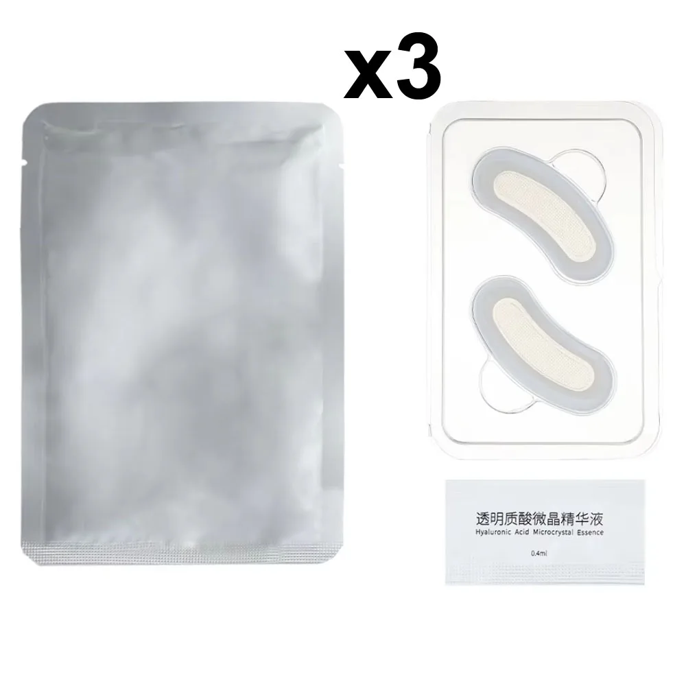 Hyaluronzuur Micronaaldoogpleisters Masker Voor Anti-Aging Donkere Kringen Hydraterende Onder Ooggel Pads Huidverzorging