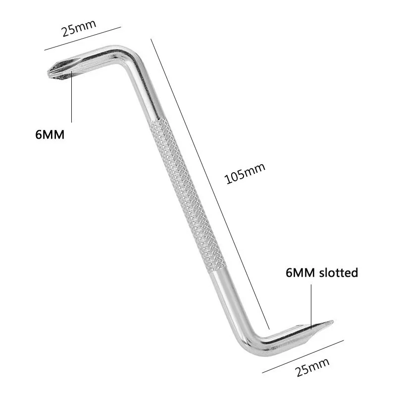 Z-Type Screwdriver Slotted Cross Screwdriver 90-Degree Right-Angle Elbow Bend Offset &Slotted With Short Screwdriver