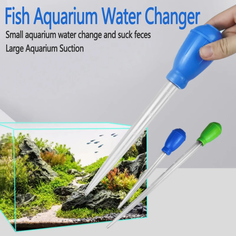 Lengthen Pipettes Cleaner Simple Cleaning Tool for Aquarium Water Changer Aquarium siphon fish tank vacuum cleaner 45cm