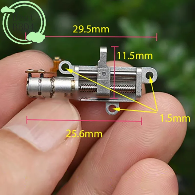 (BBQ4)Micro Tiny 5mm Precision Planetary Gearbox Gear Stepper Motor 2-phase 4-wire Stepping Motor Linear Screw Metal Slider