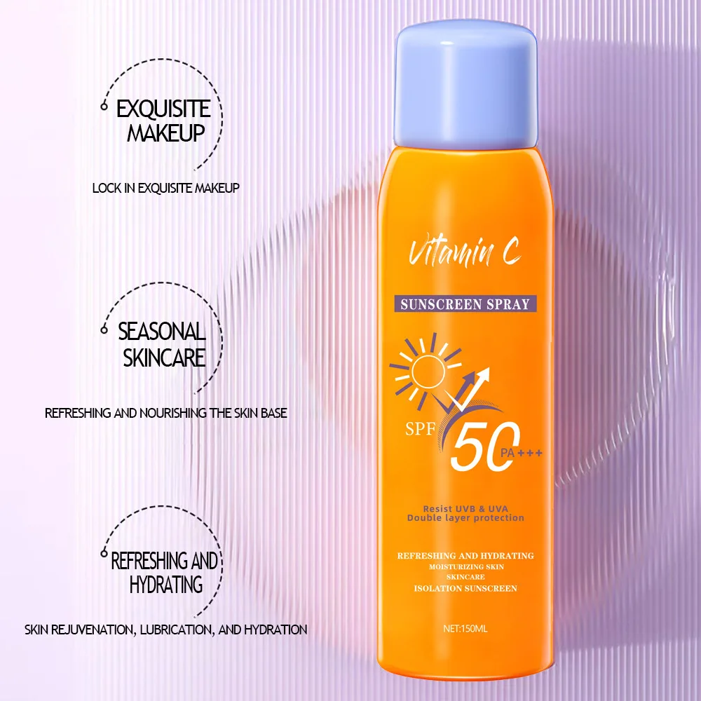 Sunscreen Spray Anti-UV Body Refreshing High Power Sunscreen Spray Isolation Lotion Sunscreen SPF50PA +++