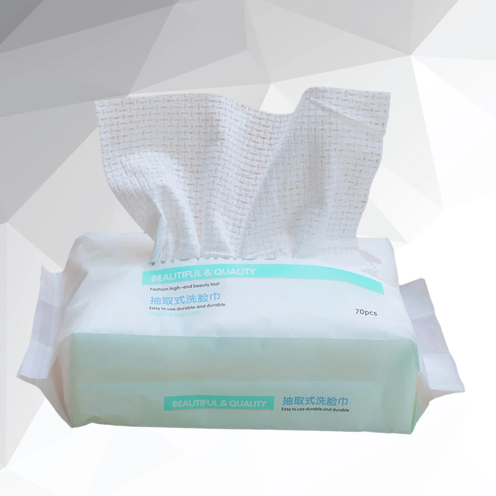 Asciugamano per il viso Asciugamano per il viso bagnato e bagnato Asciugamano per il viso ad asciugatura rapida Panni per il trucco veloci Non tessuti usa e getta