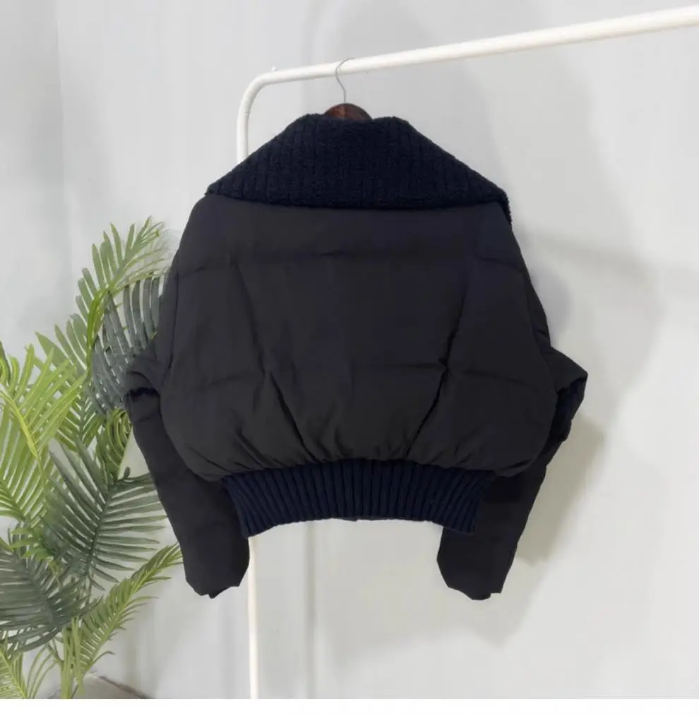 Winter New Fashion Women’s Solid Color Thicken Casual Trendy Simple Basic Turn-down Collar Long Sleeve Quilted Coats Female Tops