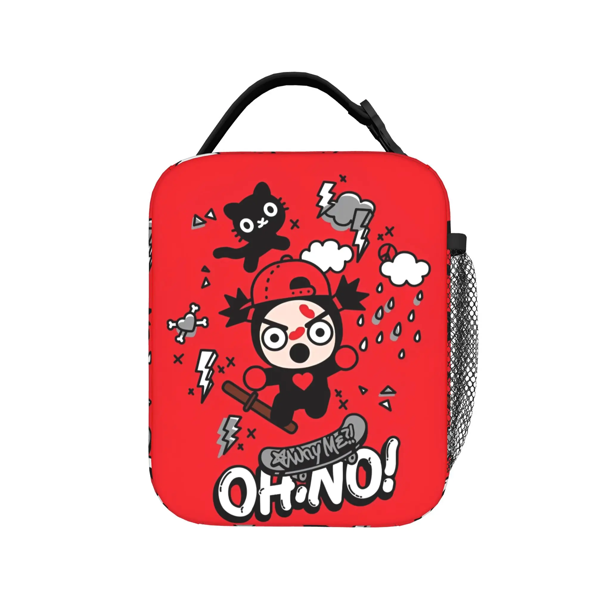 Garu Pucca  Insulated Lunch Bag Leakproof Cute Anime Meal Container Cooler Bag Tote Lunch Box Work  Picnic Men Women
