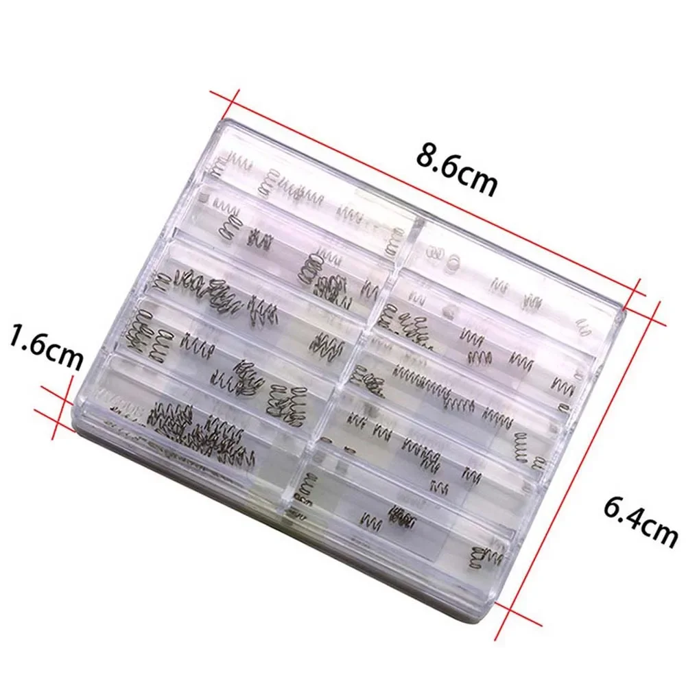 1 Boxed Watch Crown Pusher Springs Watch Buckle Repair Part 10 Sizes Replacement Springs Accessories for Watchmaker 8061
