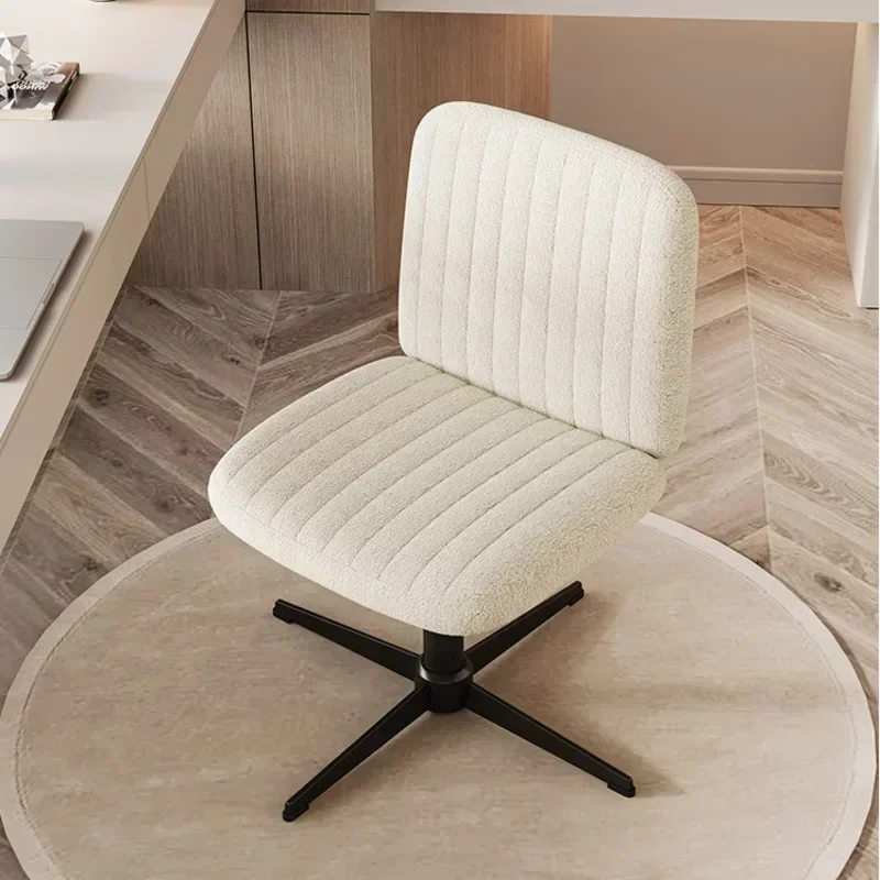 Small Family Home Computer Chair Back Comfortable Office Chair Student Dormitory Learning Game Chair Bedroom Makeup Stool