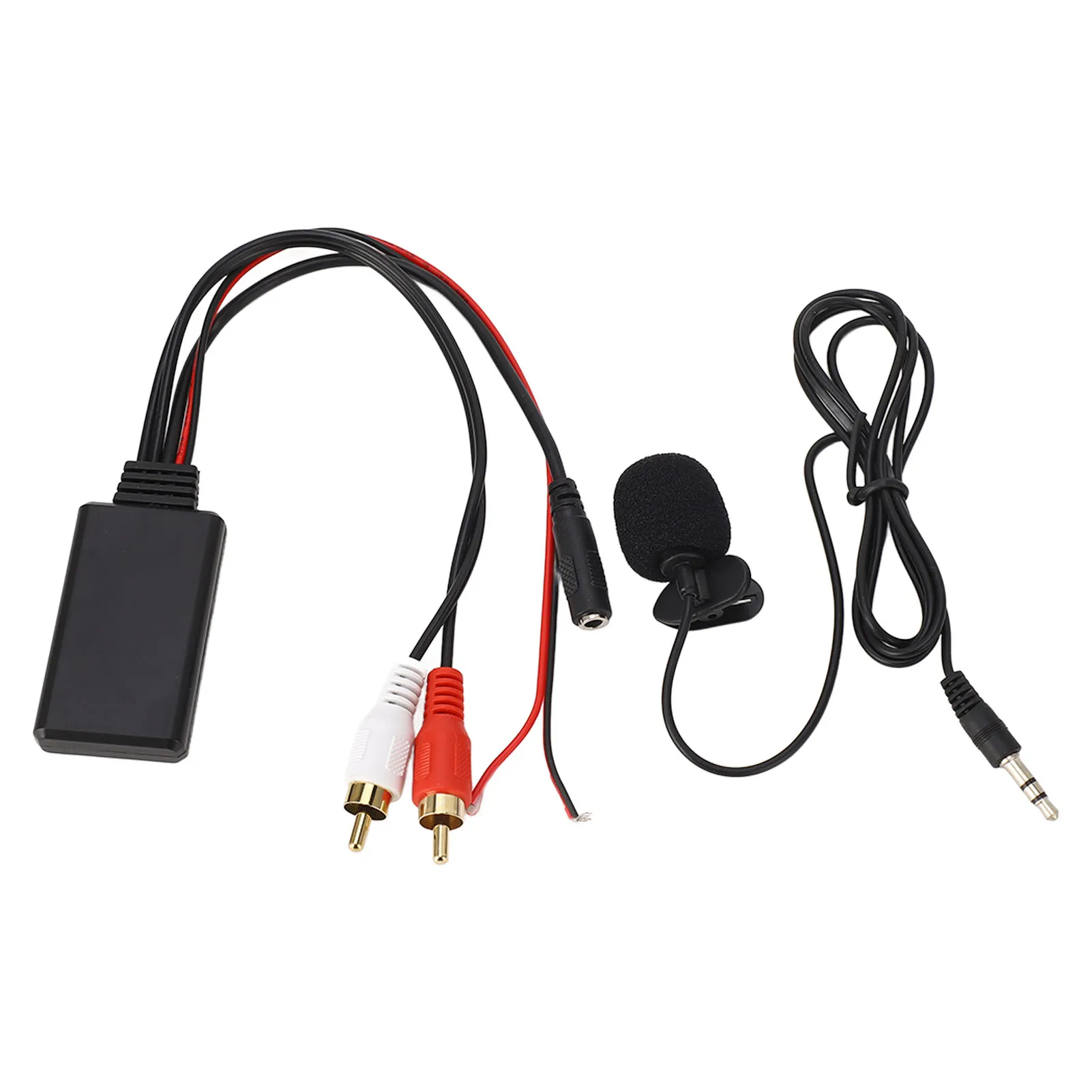 2 RCA Cable Adapter Bluetooth AUX Module  with Hands‑Free Microphone for for Alpine for Pioneer