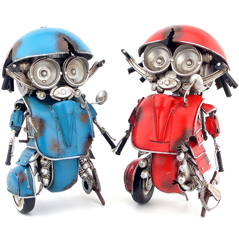 

Ретро железный большой робот орнамент бар ресторан украшения реквизит робот орнамент