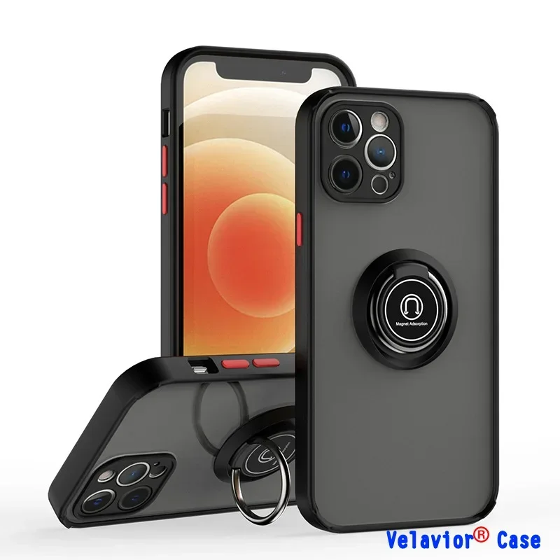 

For IPhone 15 Pro Max Case Silicone Protecter Shell for IPhone15 14 13 12 11 XR XS Max ProMatte Shockproof Magnetic Ring Cover