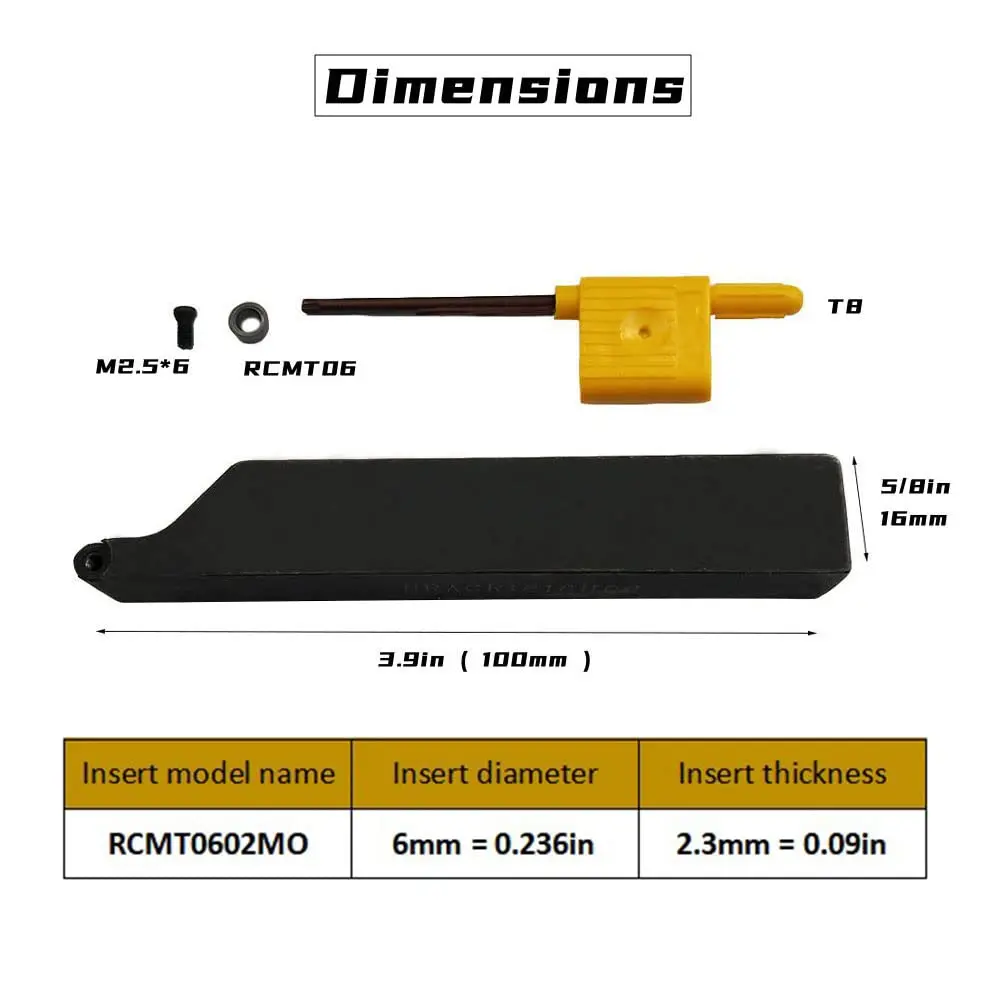 5/8 SRACR 1616 H06 + R3 Gray Lathe Turning Holders 90 Degrees Lathe Turning & Profiling Tool Holder