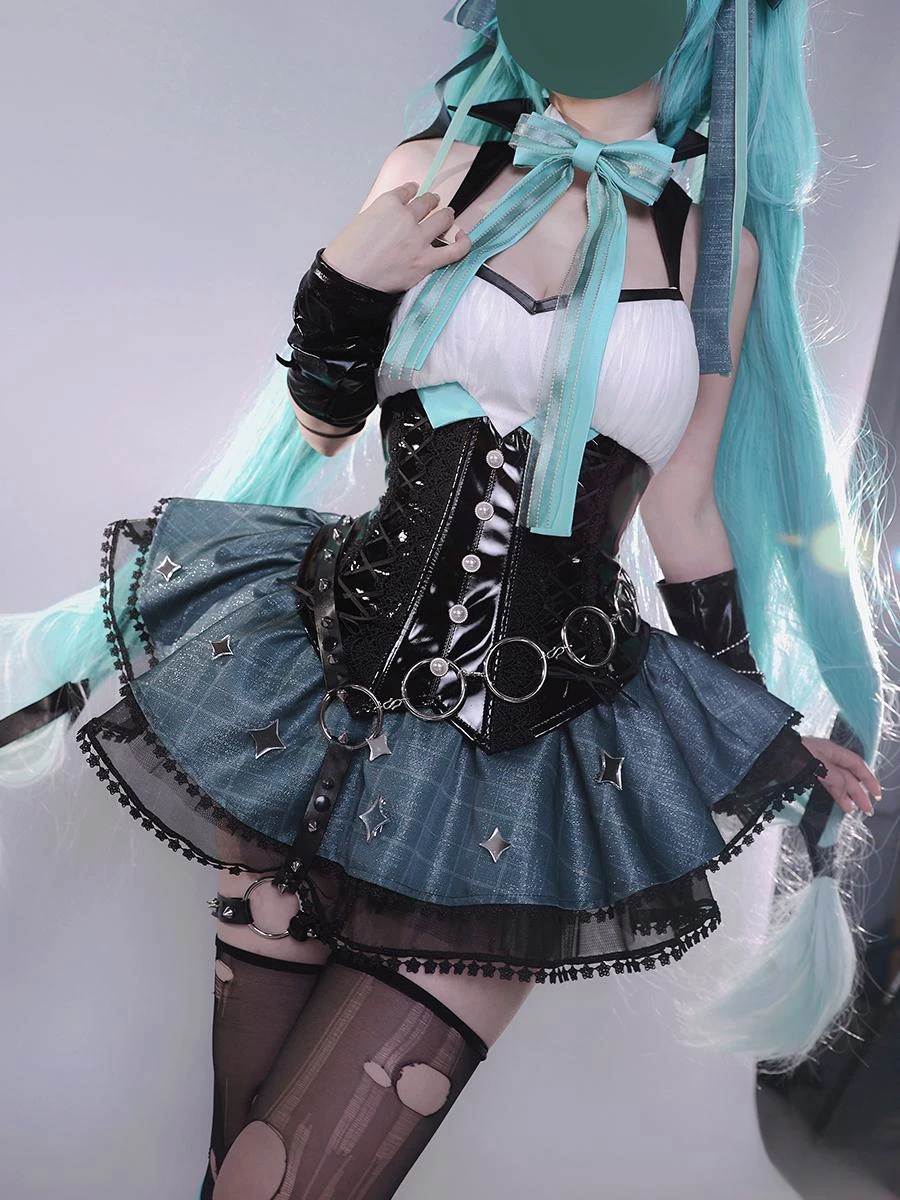 Mikuu Kleine Duivel Cosplay MIKUU Wasbeer Schurk Cosplay Kostuum Meisje Mikuu Halloween Kleding Jurk Anime Cosplay