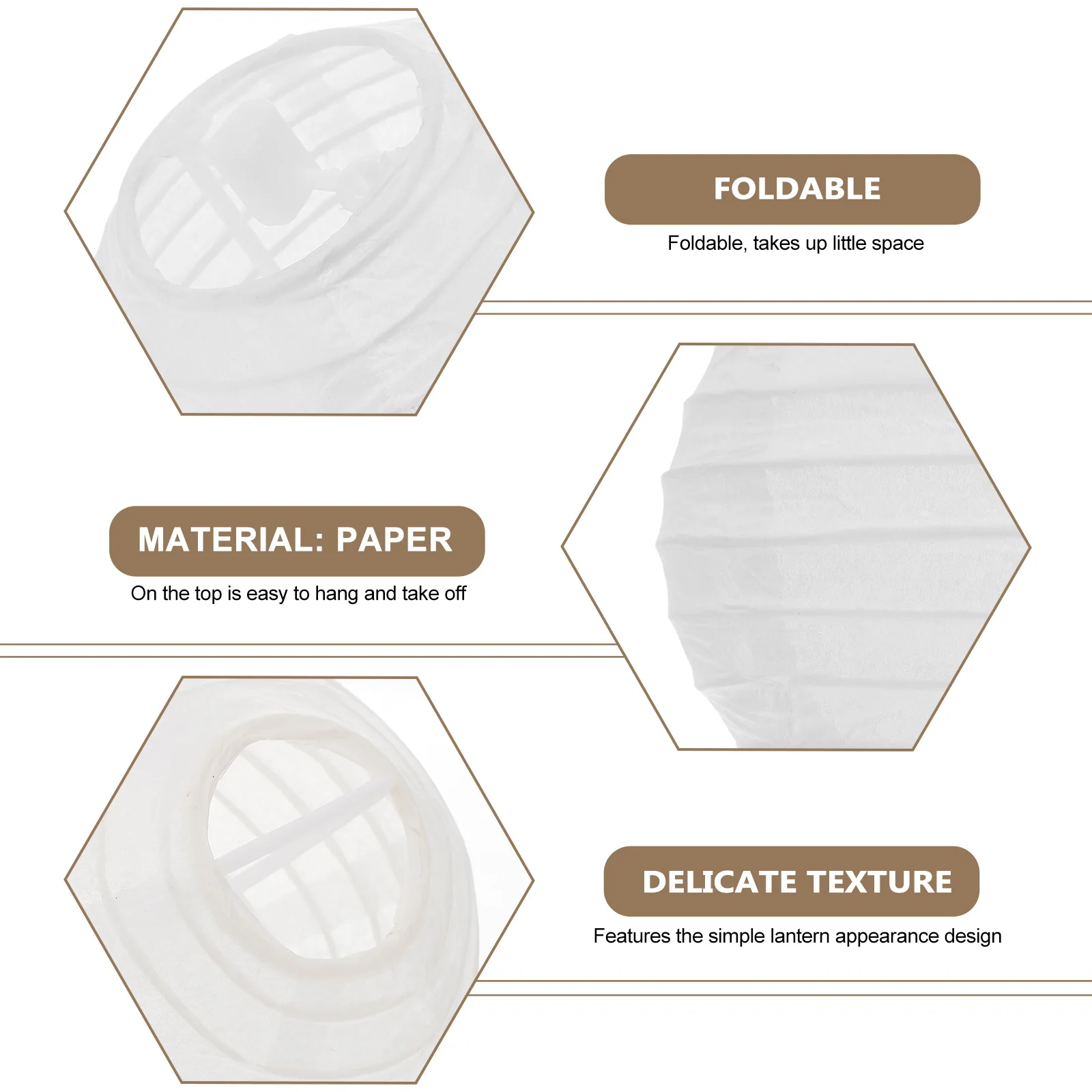 

15pcs 4 Inches White Round Paper Lanterns Diy Decorative Light For Wedding Party Halloween Home Ball Lantern Festival Light