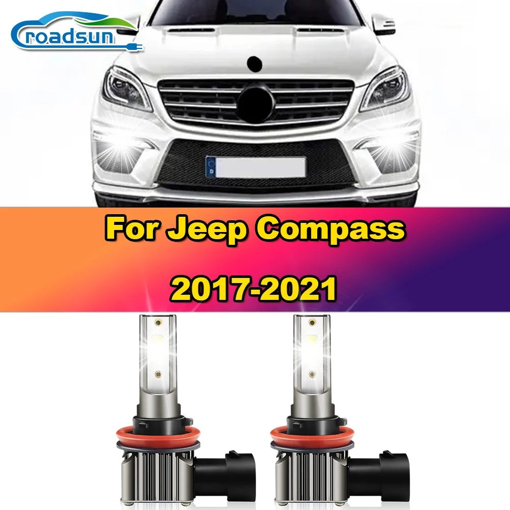 

Canbus H11 H8 LED Fog Light 12000LM Super Bright Car Fog Lamp 6000K White 12V For Jeep Compass 2017 2018 2019 2020 2021