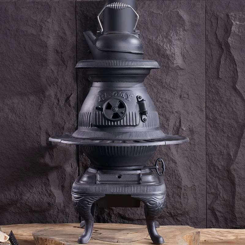 

Thickened cast iron real fire wood burning household outdoor fireplace coal burning firewood villa heater