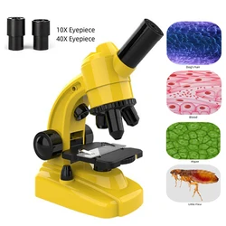 1600X Microscopio portatile oculare ad alta definizione kit sperimentale regali laboratorio Microscopio per esperimento scientifico per bambini