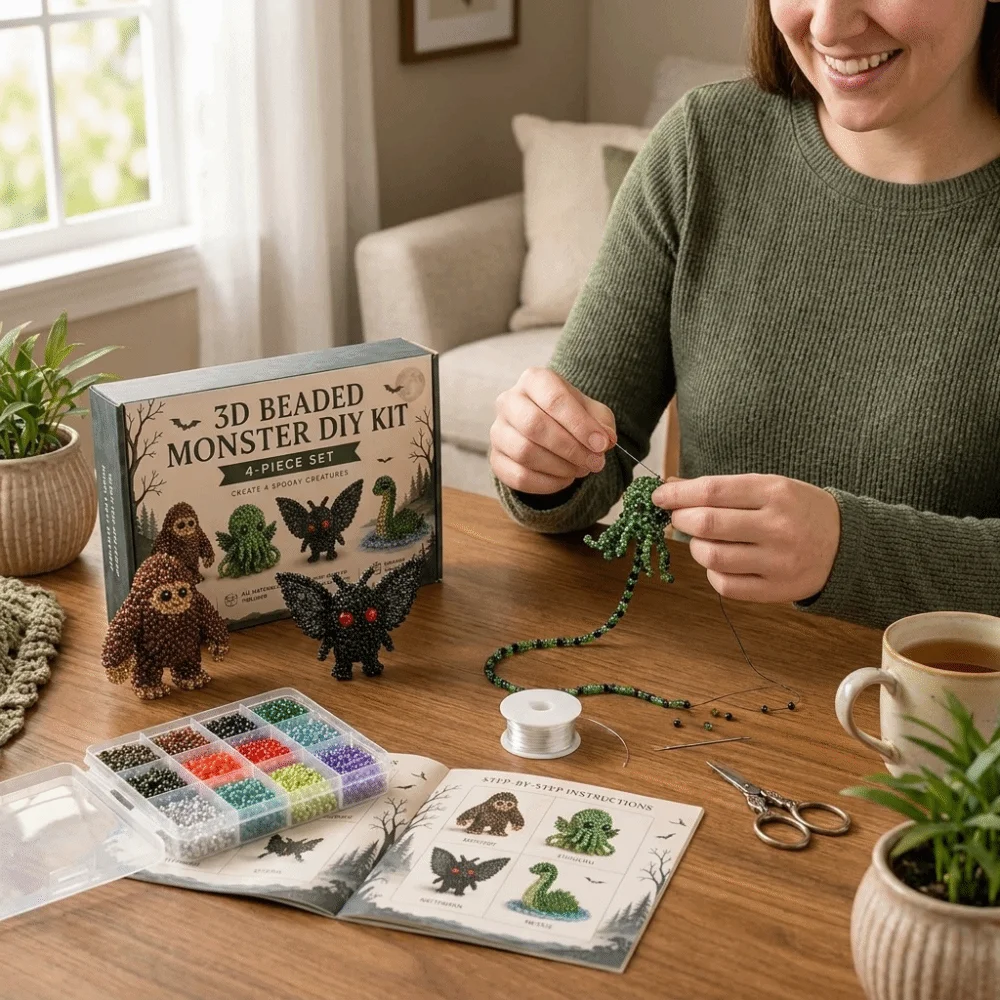Handmade DIY Animal Bead Embro - Embroidery Kit Set ulasan dan harga
