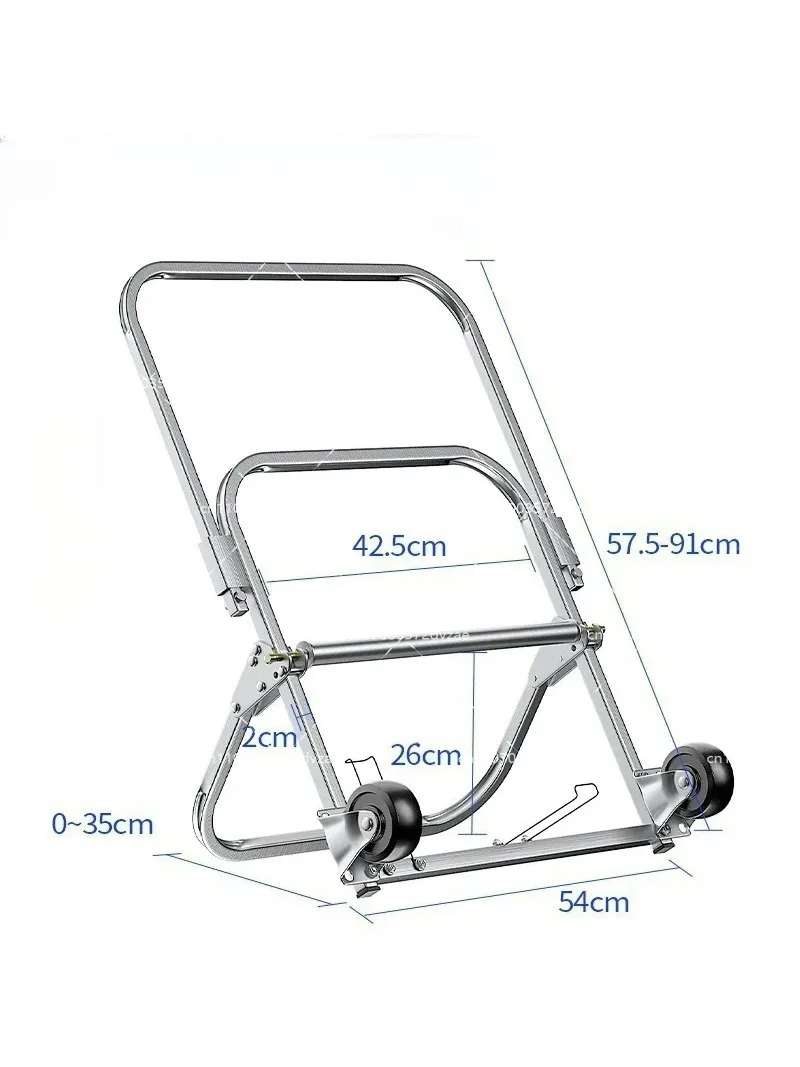 Foldable Cable Payoff Frame with Pulley, Portable Fiber Optic and Network Cable Dispenser, Leather Wiring Shaft for Easy