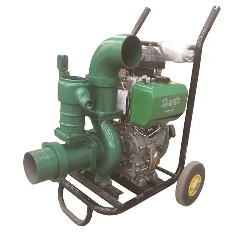 Big Two Wheels Mobile diesel Engine Irrigation Water Pump for Agriculture