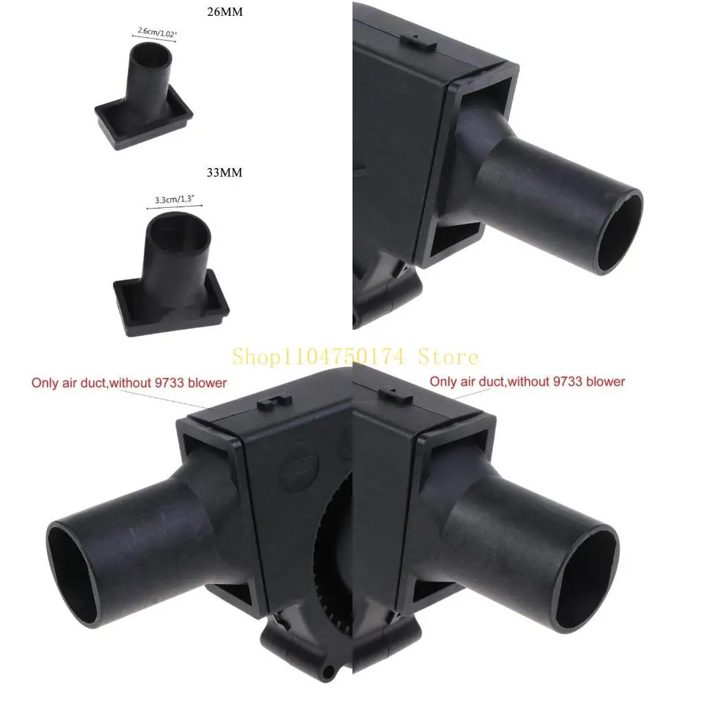 

26mm/33mm Air Ducting Tubes for 12V 24V 5V 9733 97x97x33mm Cooking Air Blower Cooling Fan BBQ Fan Blower Accessories top sale