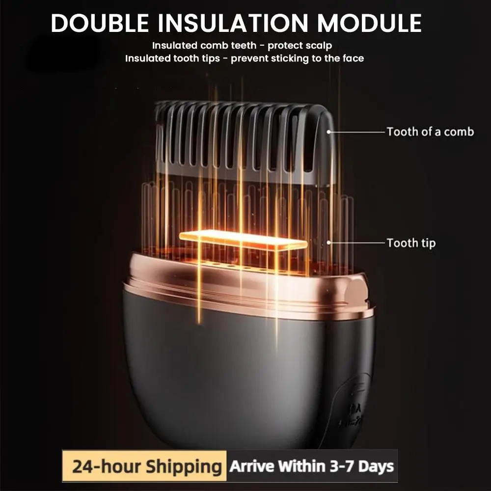 

Мини-расческа-выпрямитель с защитой от ожогов, легкий парикмахерский инструмент, перезаряжаемый через USB, двойного назначения, для девушек и женщин, для дома и путешествий