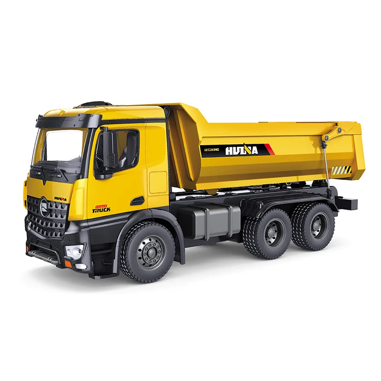 Huina 582 Remote Control Alloy Dump Truck Dump Truck Large Pull Truck Remote Control Engineering Car Model Children's Toys