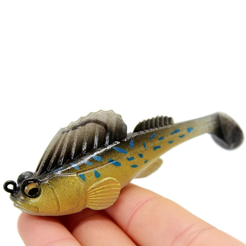 Anti-Hook Bottom Jumping Soft Fish Soft Bait Bottom Lead Plating Fish Lure Fishing Weever Catfish Snakehead Artificial BaitTTail