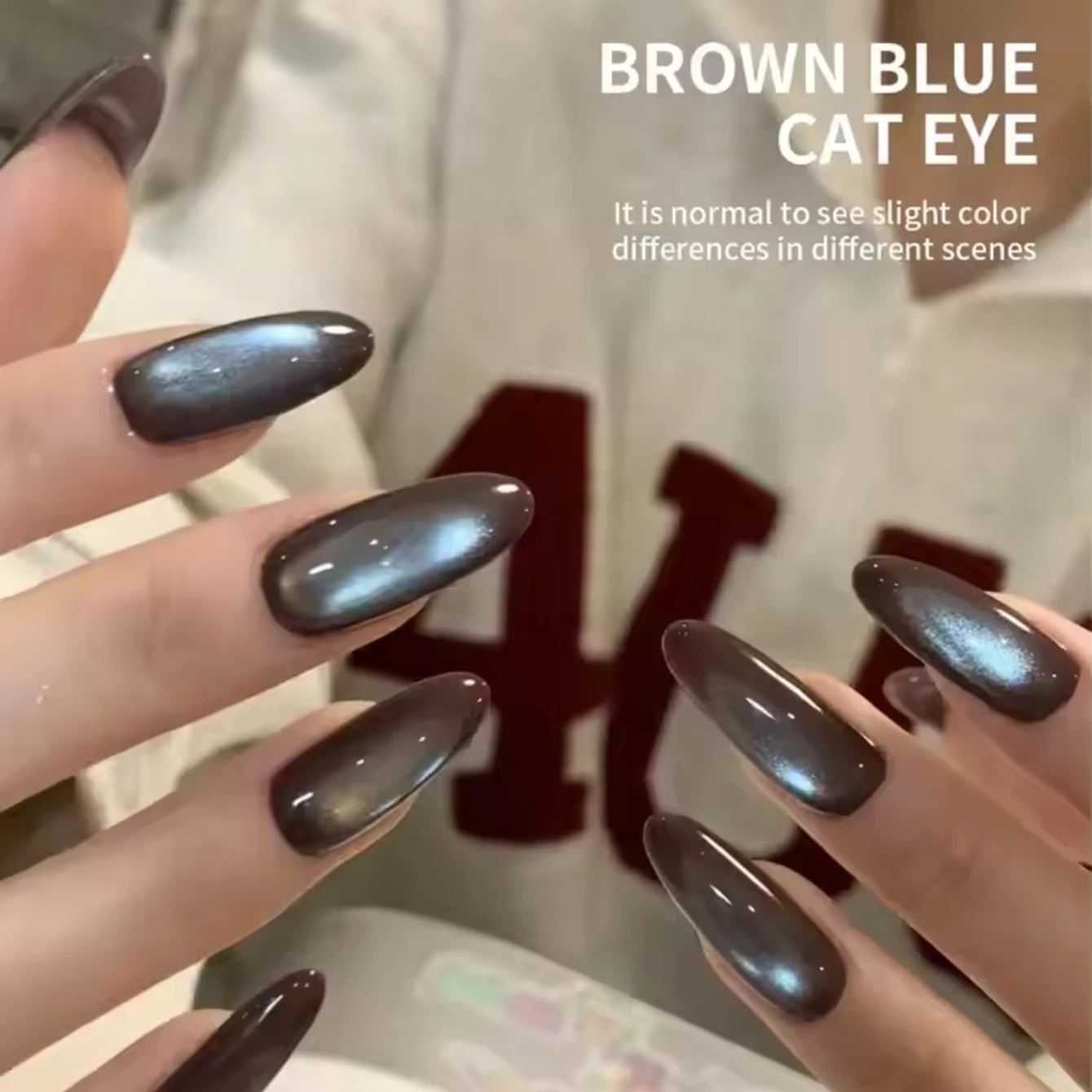 MIANEL Brown Blue Nail Gel Cat eye Semi Permanent Nail Art Soaking UV LED Nail Salon DIY Nail Salon Gel For Spring And Summer image 2