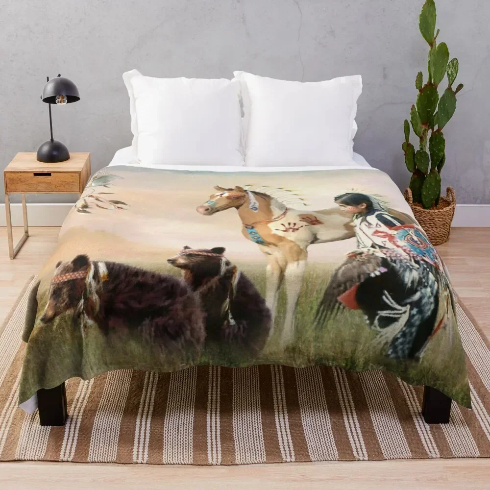 Little Warriors Throw Blanket Bed Fashionable sofa bed Extra Large Throw Blankets Sofas Of Decoration Blankets