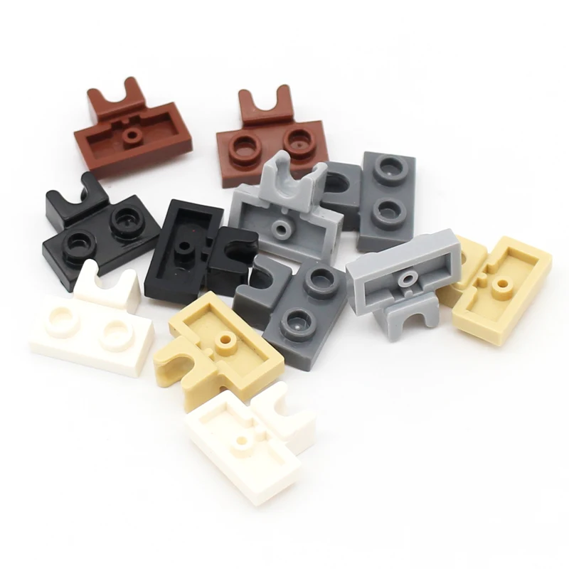 100pcs bag MOC Brick Parts 14704 Modified 1x2with Small Tow Ball Socket on Side Compatible Classic Building Blocks Toy Accessory