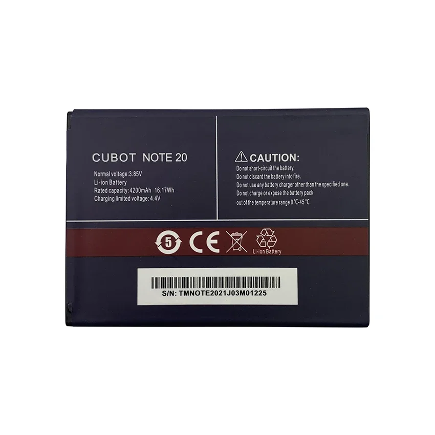 100% Orginal 4200mAh Battery For Cubot Note 20 /Note 20 Pro Mobile Phone High Quality Replacement Batteries Bateria Batterij