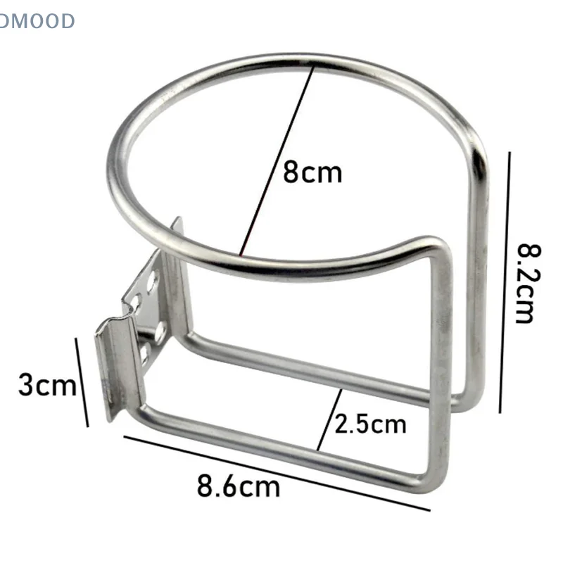 Круглая чашка для лодки из нержавеющей стали, универсальный держатель для напитков для морской яхты, грузовика, автофургона