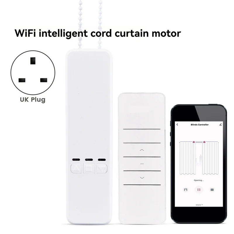 

CS-Tuya Wi-Fi Смарт-двигатель для рулонных жалюзи Электрическая цепь Привод затвора RF Дистанционный комплект Смарт-приложение через Alexa Google UK Plug