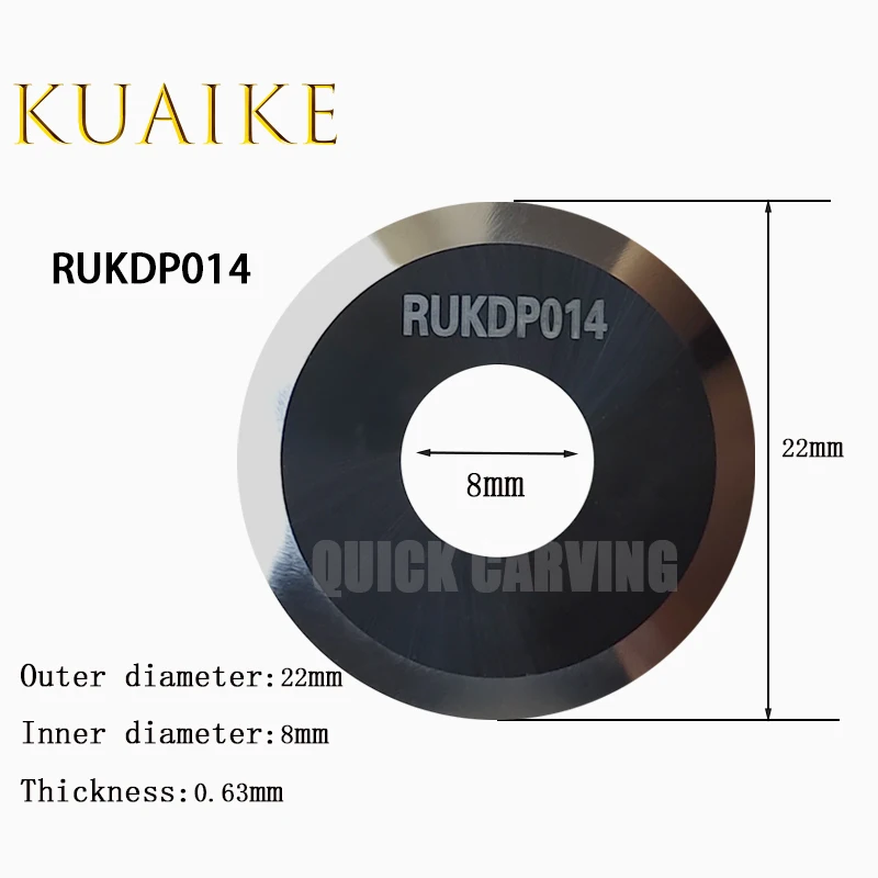 10 pz RUK Router lame CNC lama tonda Ruking tagliatrice panno di carta coltello da taglio RUKDP014 RUKDP015 RUKDP016 RUKDP089