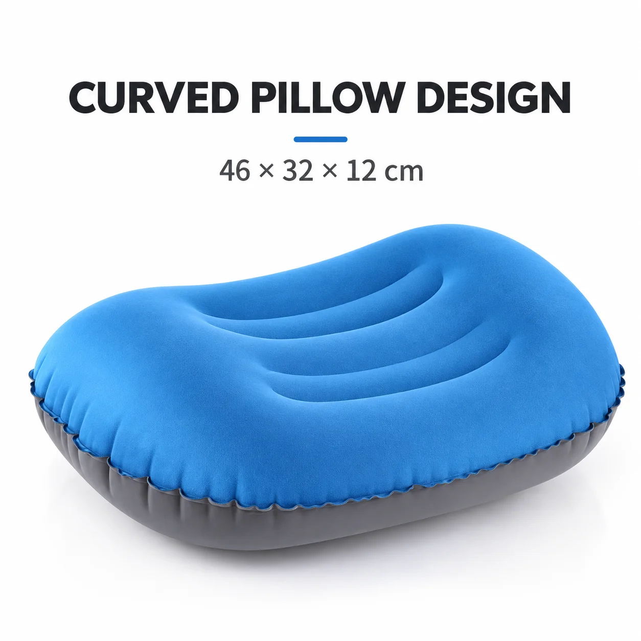 Ultralight Inflatable Camping Pillow Compact Travel Air Pillow for Neck Lumbar Support Backpacking Hiking Outdoor gallery 3