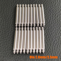 2/4/10PCS Fat Spring Bars 16/18/19/20/22/24/26mm Strap Link Pins Fit Seiko SKX007 Tuna 6105 Watch Band Dia 2.0/2.5mm Spring Bars