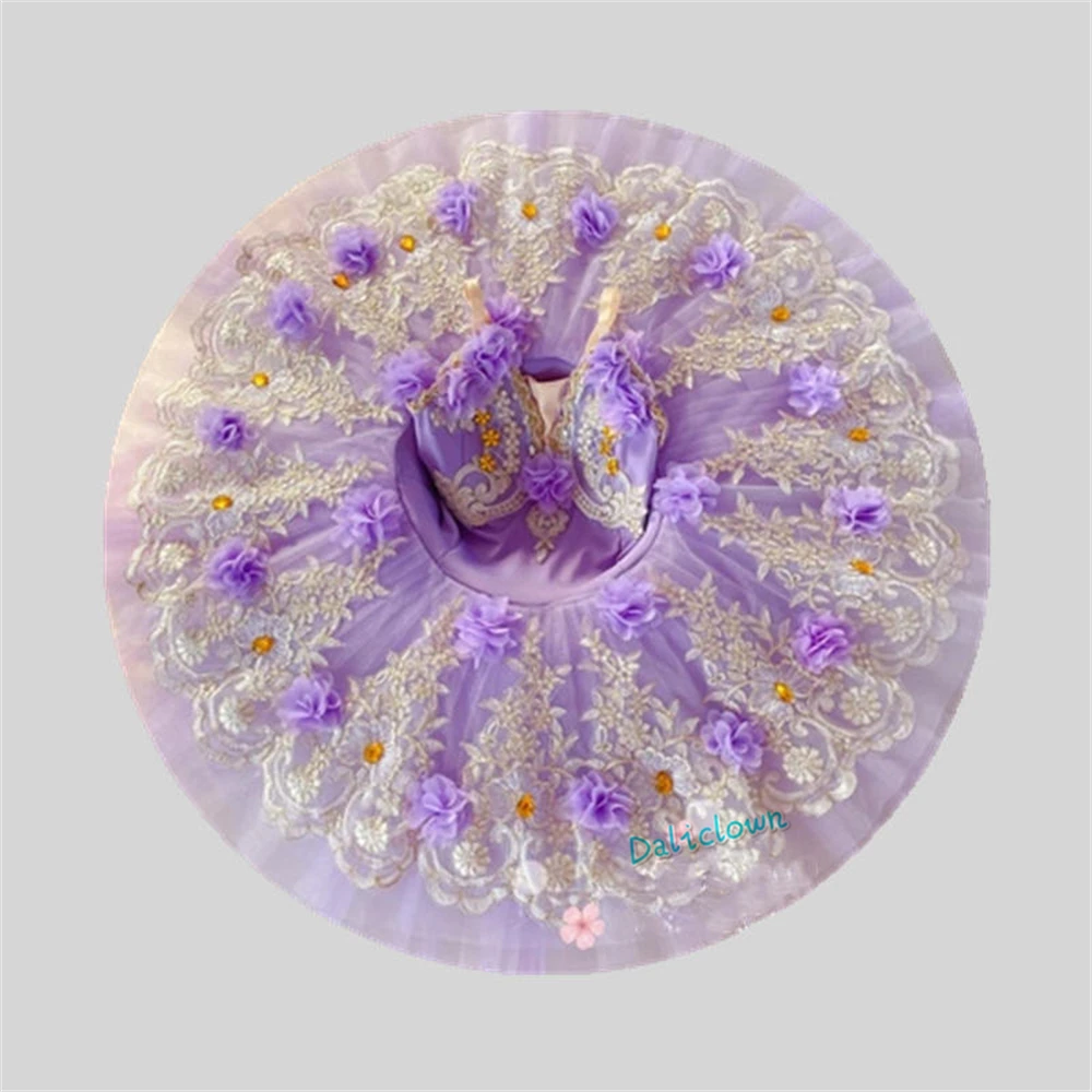 Erwachsene Kinder Blumen mädchen profession elle Ballett Tutu Kleid Frauen Prinzessin Platte Pfannkuchen Schwan See Ballerina Bühnentanz Kostüm