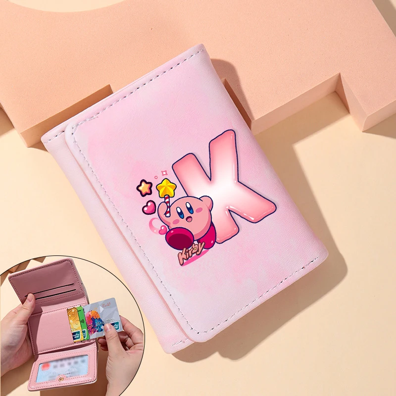 

Kirbys Simple Short Women Wallets High Quality Card Holder Large Capacity Female Coin Purses Small Card Bag Wallet for Purses