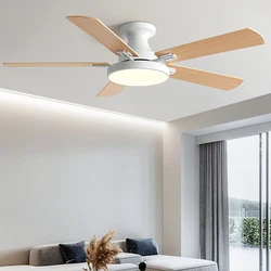 52Inch Fan Llights 2023 Year New Style Low Floor Ceiling Fan Light Living Room Indoor With Fan Chandelier 110V 220V