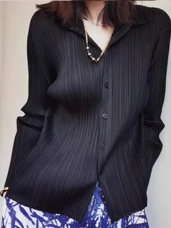 

Женский топ Bla Ice Silk irt, лето 2023, новый дизайн, сложенный солнцезащитный топ, прямой воротник-труба, тонкий длинный све, чистый...