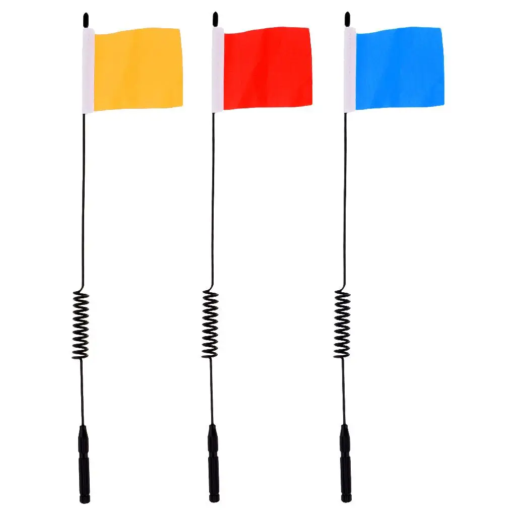 11.4 Inch Metal Decorative Antenna with Flag Accessories for 1/10 RC Car