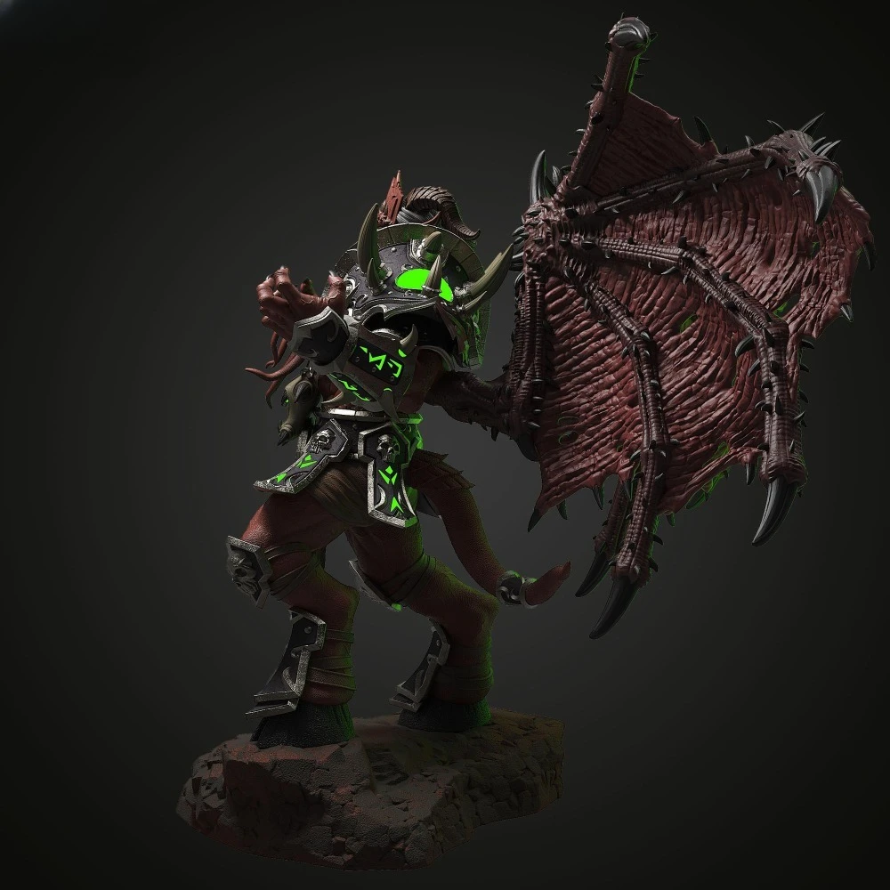 Fantasy Monster  Soldier Warrior 3D Resin White Mold DIY Coloring Self-assembly Miniatures Figurines Decoration Crafts