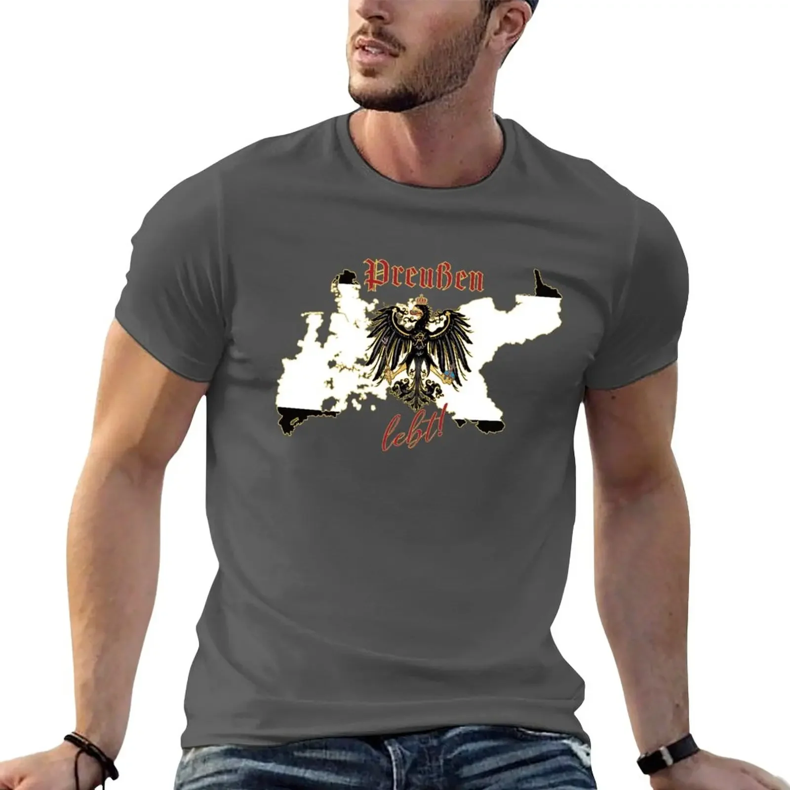 2024 New Prussia Lives - Kingdom of Prussia T-Shirt quick drying shirt custom design your own for men ropa para hombre  camisas