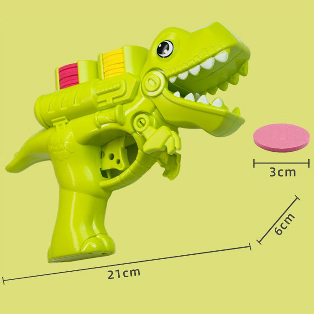 miYou Zabawkowy pistolet Dinozaur Pistolet Zabawka z miękką kulą Latający spodek Strzelanka Zestaw Strzelanie Gra na świeżym powietrzu Zabawki dla