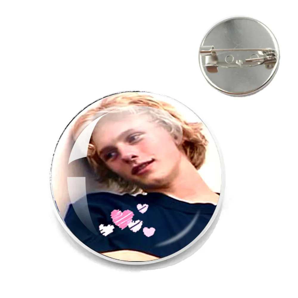 Zero Day Classic Movie Pin Cal Robertson Funny Meme Cute Pink Bow Heart Brooch Badge Kawaii Friends Jewelry Fans Gifts Collect